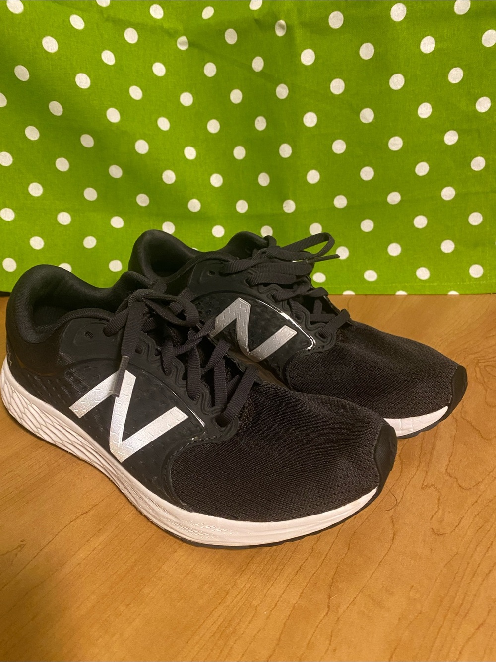 New Balance Black and White Women's Athletic Running Shoes